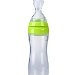 Cozy Vibes Oft Silicone Squeeze Food Dispensing Spoon Feeding Rice Paste Feeder Bottle with Cover- Pack of 1- Color May Vary-16