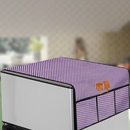 The Furnishing Tree Violet Plastic Refrigerator Cover-image-66