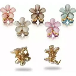 DN ENTERPRISES Women Set of 6 Floral Claw Clip-15