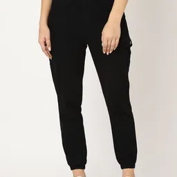 Kraus Jeans Women Loose Fit High-Rise Cargos Trousers-picture-2