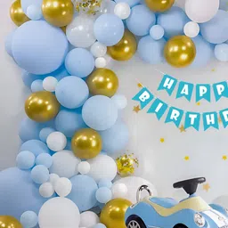 Special You 61-Pcs Blue & White Birthday Party Decorations-image-63