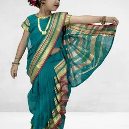 Mom and Me Girls Art Silk Sarees-picture-13