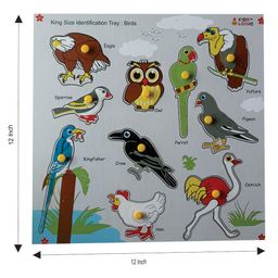 KIDS LOGIC King size Identification Tray Birds with Knobs -  Multicolor image 3