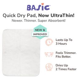 SuperBottoms Quick Dry Pads Insert diaper liner for Adjustable, washable and reusable Cloth Diapers (Compatible with BASIC diapers)-Freesize-Pack of 3 image 5
