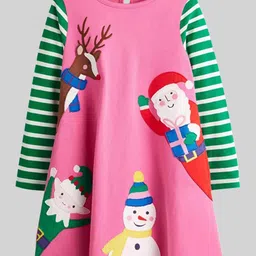 LULU & SKY Girls Cotton Graphic Printed T-shirt Dress-picture-7