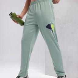 HRX by Hrithik Roshan Men Typography Print Detail Mid-Rise Rapid-Dry Running Track Pants-35