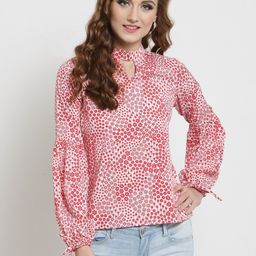 Sera Women Off-White Printed Top-image-86