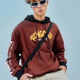 Bewakoof Fudgesickle Fleece Graphic Relaxed Fit Hoodie-picture-11