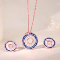 GIVA 925 Sterling Silver Rose Gold Set for Women-image-79