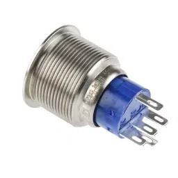 RS PRO Illuminated Push Button Switch Panel Mount 22.2 mm SPDT Red LED 250 V AC, 1759319 image 2