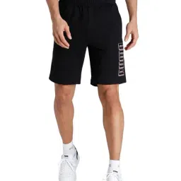 Puma Graphic Black Cotton Shorts-image-6
