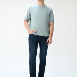 Minus One Royal Navy Cotton Skinny fit Jeans-image-66