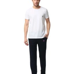 Vimal Jonney White & Navy T-Shirt & Trackpants-picture-11