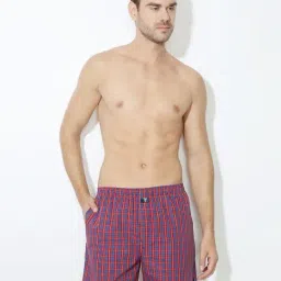 Van Heusen Assorted Cotton Regular Fit Checks Boxers-image-11