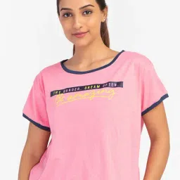 Globus Pink Graphic Printed Sports T-Shirt-image-31