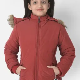 Crimsoune Club Kids Red Regular Fit Full Sleeves Jacket-picture-10