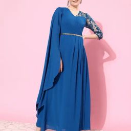 Miss Chase Blue Embellished Gown-image-69