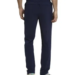 Van Heusen Performance Regular Fit Swift Dry 4 Way Stretch Solid Trackpants - Navy image 2