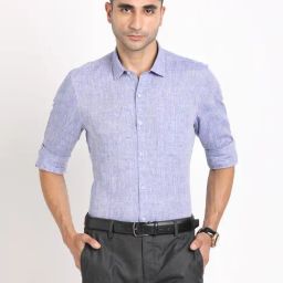 Turtle Violet Pure Slim Fit Shirt-image-13