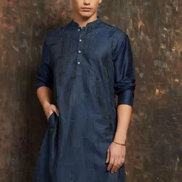 Melange by Lifestyle Men Thread Work Kurta-picture-28