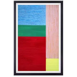 999store Multicolor Abstract Printed Canvas Painting image 2