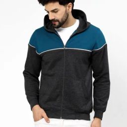 Kalt Multi Regular Fit Colorblock Hooded Sweatshirt-picture-11