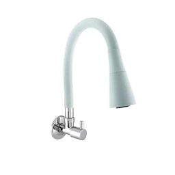 CLINTON Turbo White Dual Flow Brass Flexible Sink Cock with 360 Degree Spout for Kitchen-image-127