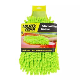 Motomax Microfibre Cleaning Glove Green for Automobile-picture-33