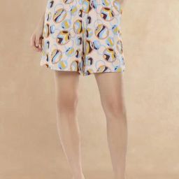 RAREISM Multi Cotton Blend Printed Shorts-picture-31
