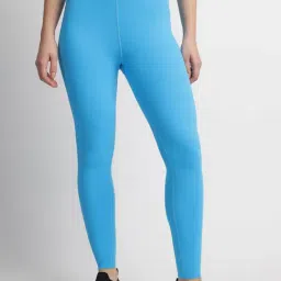 Reebok Blue Polyester Regular Fit Tights-image-72