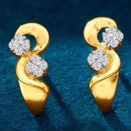 P.N.Gadgil Jewellers Yellow Gold Huggies Earring For Women-picture-9