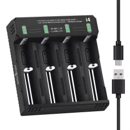 amiciSmart 18650 Rechargeable Battery Charger with LED Indicator and Up to 2A Adjustable Charging Speed for AA, AAA Rechargeable Battery, 1xI4C-image-18