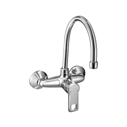Parryware Vista Wall Mounted Front Lever Brass Sink Mixer, G391XA1-picture-1