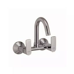 CERA RUBY Basin Mixer Quarter Turn Wall Mount PVD Finish Graphite Grey, F1005502GG-image-56