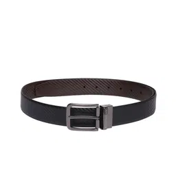 Peter England Men Textured Reversible Leather Belt-picture-13