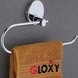 GLOXY Silver-Toned Solid Stainless Steel Towel Holder-picture-34