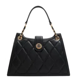 Aldo Black Textured Medium Shoulder Handbag-image-62