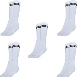 MUKHAKSH Unisex White Socks-image-36