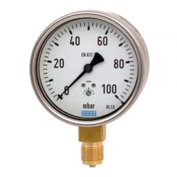 WIKA Analogue Pressure Gauge NPT 1/4 3psi Bottom Entry 100mm Outside Diameter, 68146678-picture-22