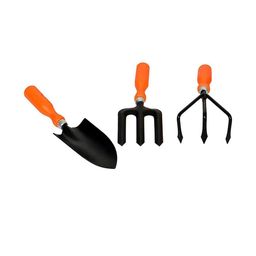 Go Hooked Orange & Black Set of 3 Gardening Hand Cultivator Trowel & Weeding Fork-51