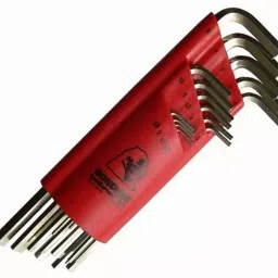 Bondhus 17195  BriteGuard Plated L-shape Allen Hex Key Set (1.27-10mm)-13