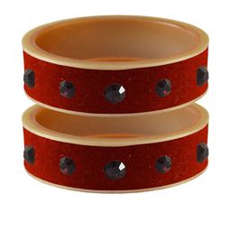 Vidhya Kangan Women Orange Bangle-image-24