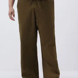 Urbano Plus Men Loose Fit Easy Wash Non-Stretchable Trousers-image-87