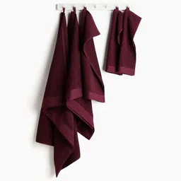 H&M Purple 2-Pack Cotton Terry Guest Towels-28