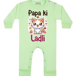 Arvesa Papa Ki Ladli Printed Bodysuit-image-74