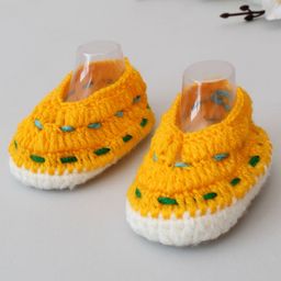 Woonie Handmade Booties - Yellow-19