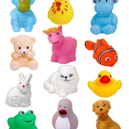 Arcade Toys Baby Funny Bathe Animal Shape Toys for Kids(Set of 12) - Multicolour-22