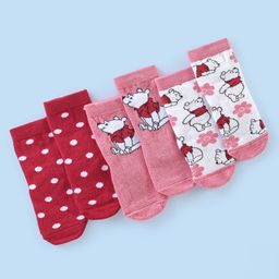 Cute Walk by Babyhug Disney Non Terry Anti-Bacterial Ankle Length Winnie the Pooh Graphics Pack of 3- Multicolor-image-75