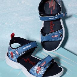 Kidsville Marvel Avengers Featuring Spiderman Printed Sandals - Blue-image-75