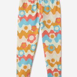 The Souled Store Cotton Elastane Floral Printed Leggings - Multi Colour-image-25